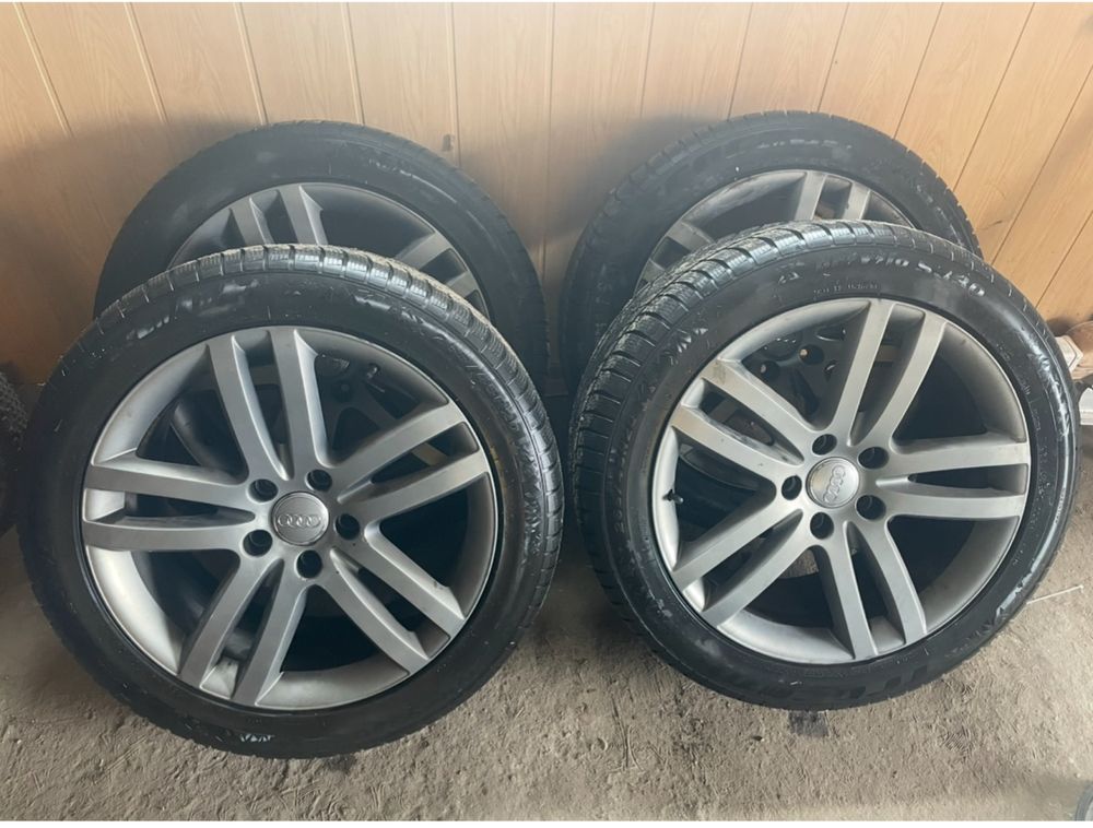 Felgi aluminiowe 20” + opony zimowe 265/45 R20 Audi Q7 – stan bdb