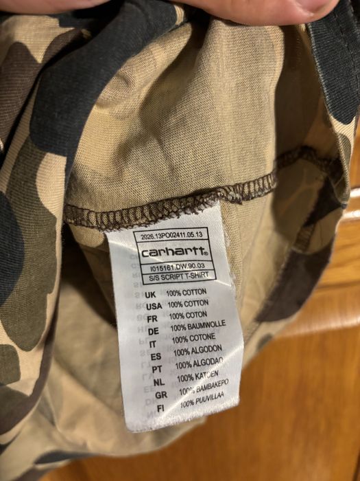 Tshirt carhartt camuflada