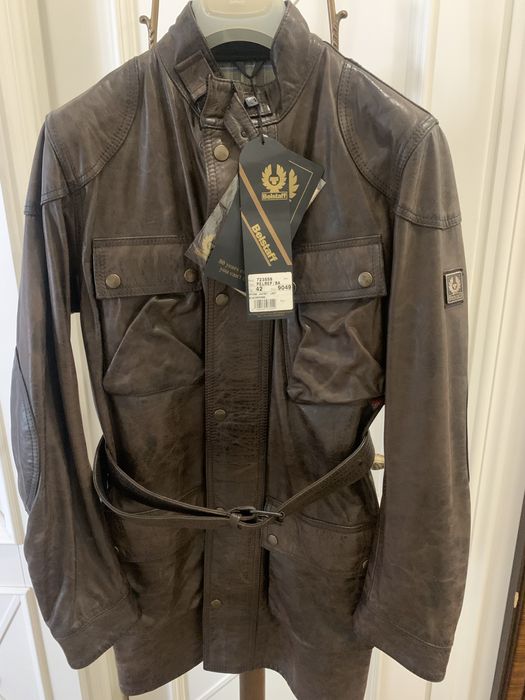 Подовжена шкіряна куртка Belstaff  жіноча..Оригінал