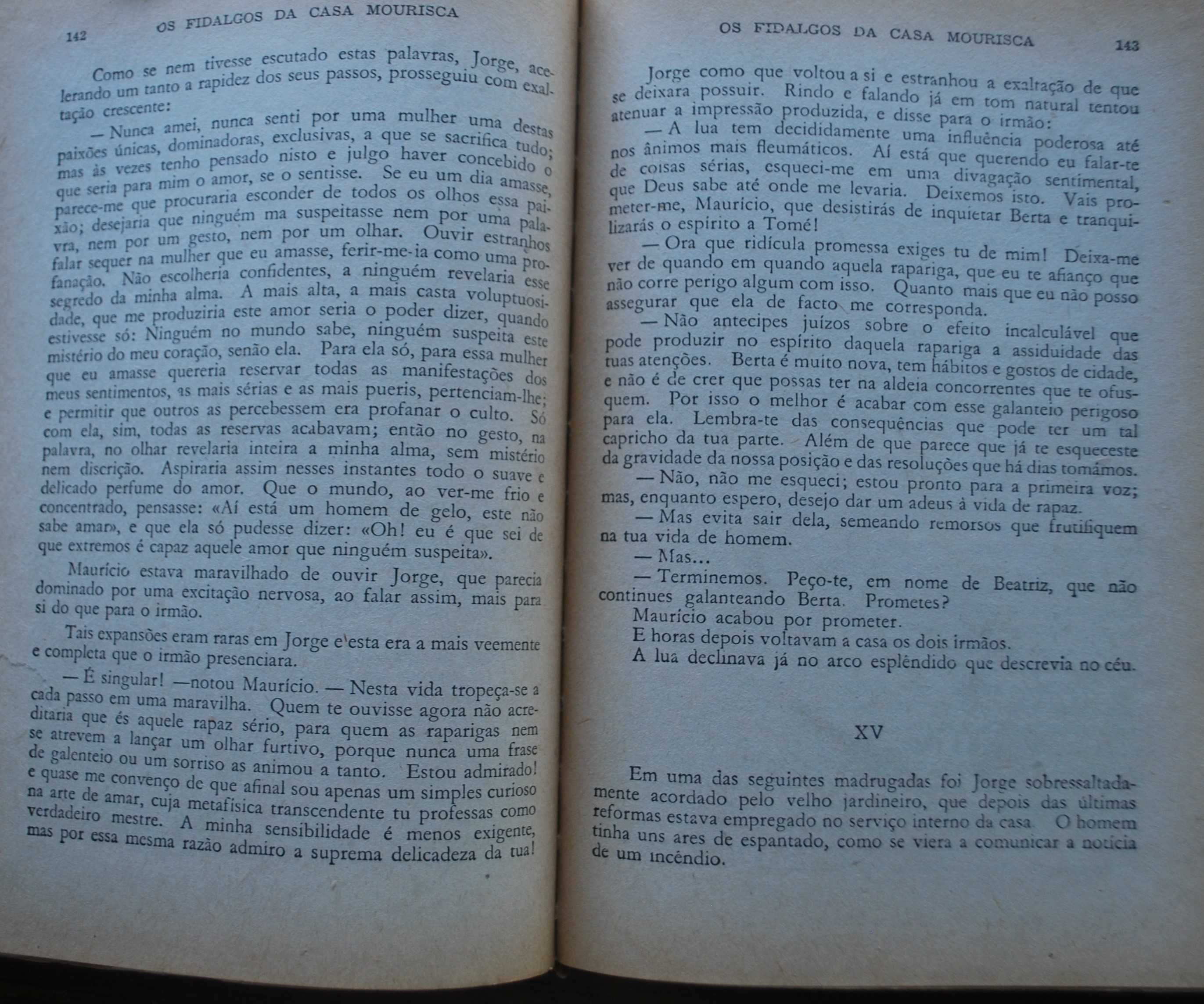 Os Fidalgos da Casa Mourisca de Júlio Dinis - 1ª Edição Ano de 1964