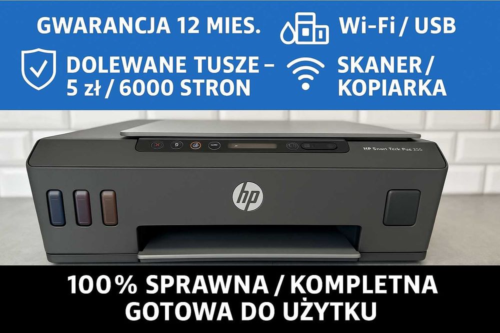 Drukarka HP Smart Tank 515 CISS drukarka z butelkami z tanimi tuszami