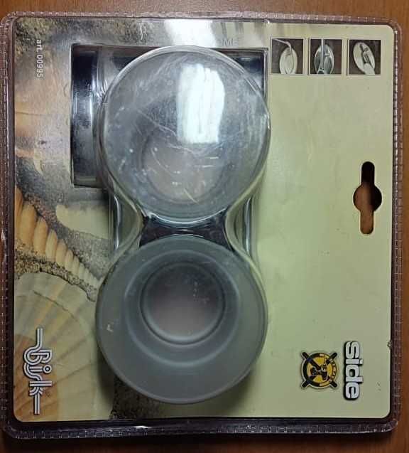 Стакан двойной боковой Bisk (хром)