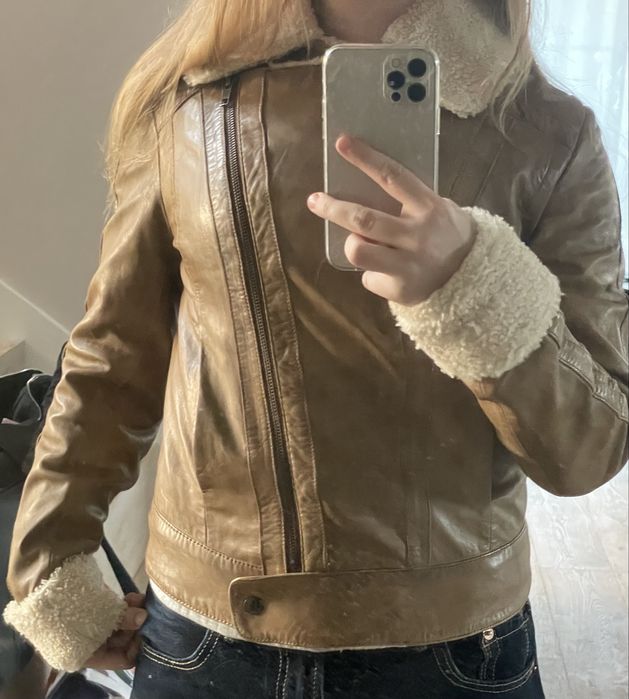 Skórzana Kurtka motocyklistowa vintage Reiss1971