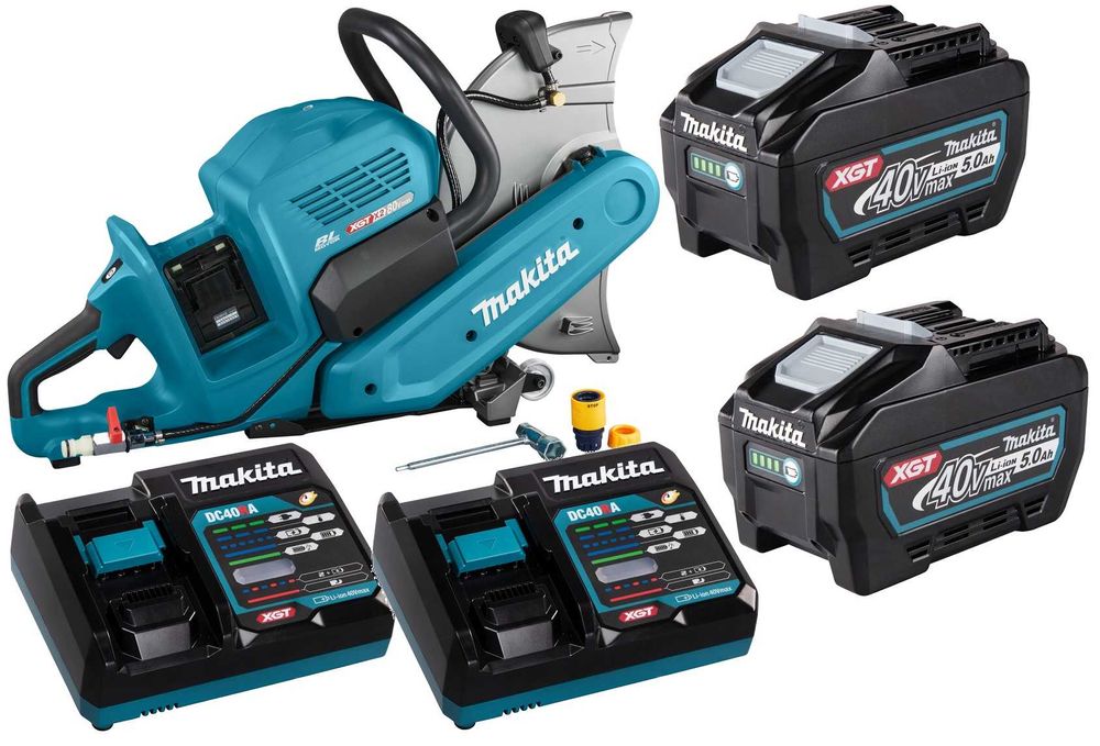 CE001GZ Makita przecinarka do betonu  stali 2 aku BL4050f 355 40V XGT