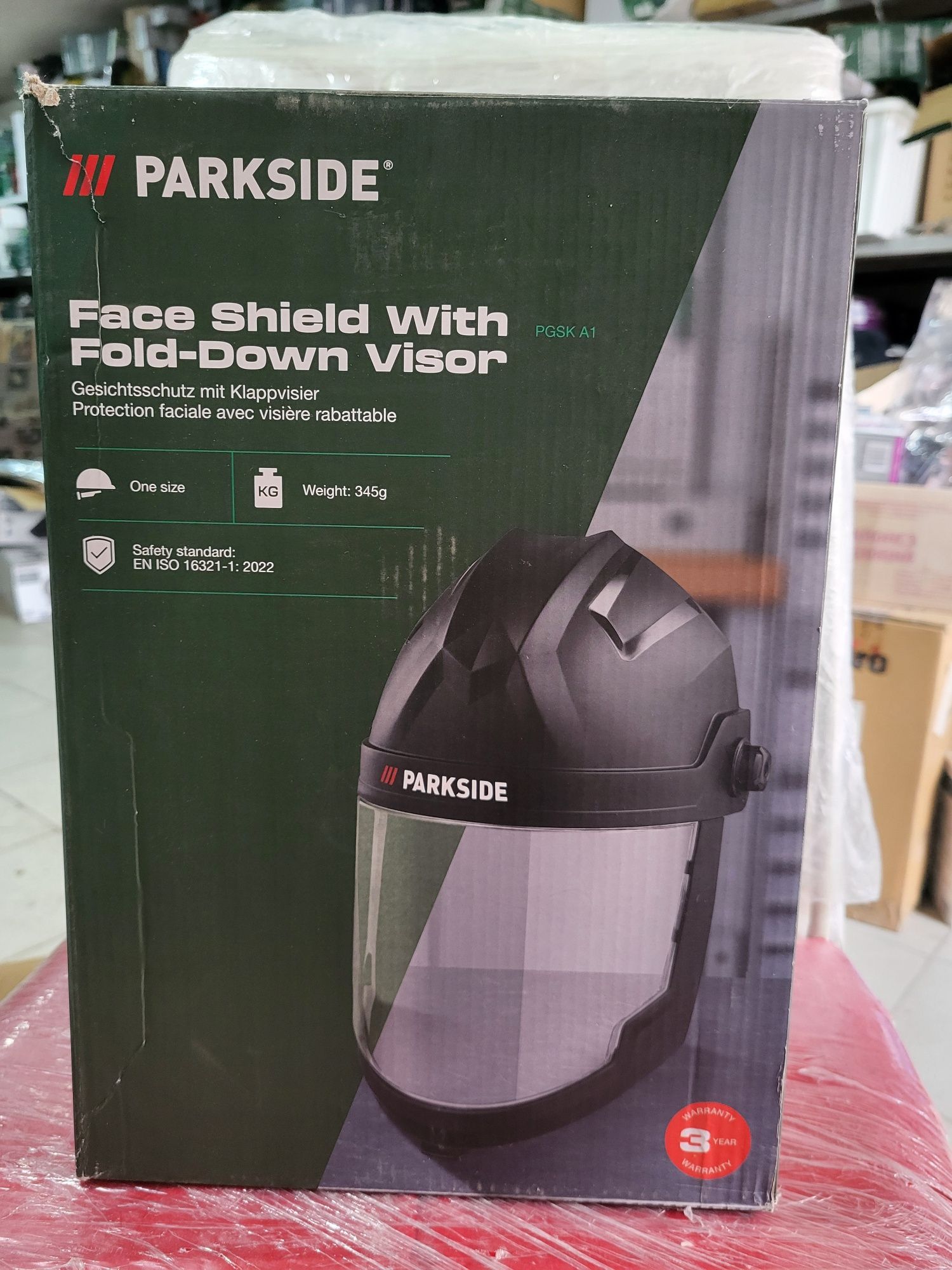 Захисна маска для обличчя з панорамним козирком Parkside PGSK A1