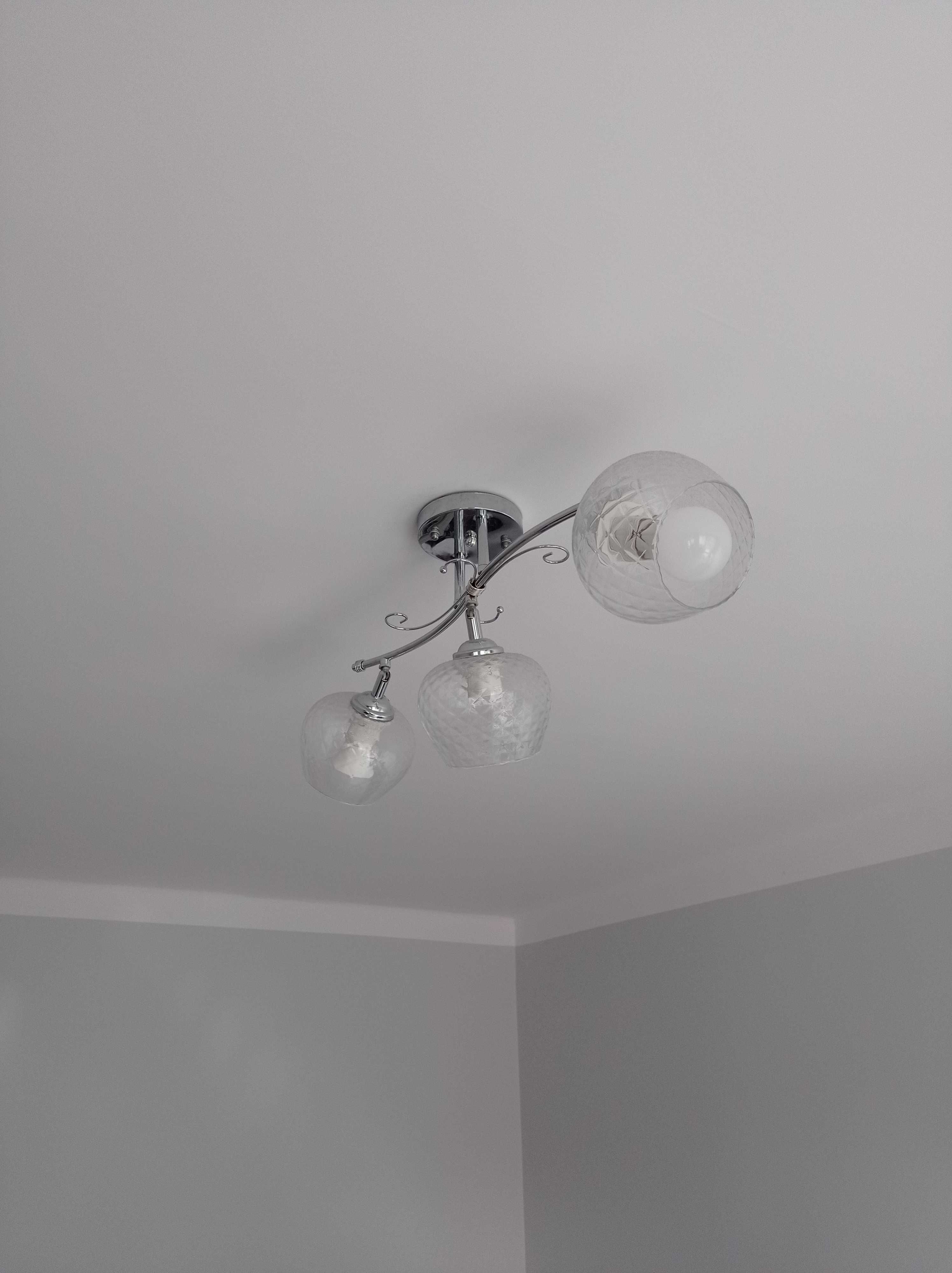 lampa sufitowa żyrandol 3-kloszowy