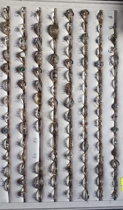 Złote nowe piersionki okazja