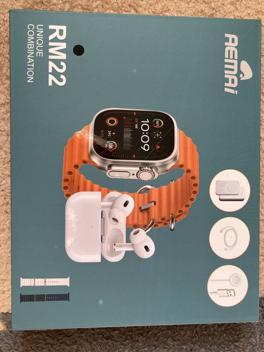 продаю набір з годинником, навушниками та безпроводним павербанком