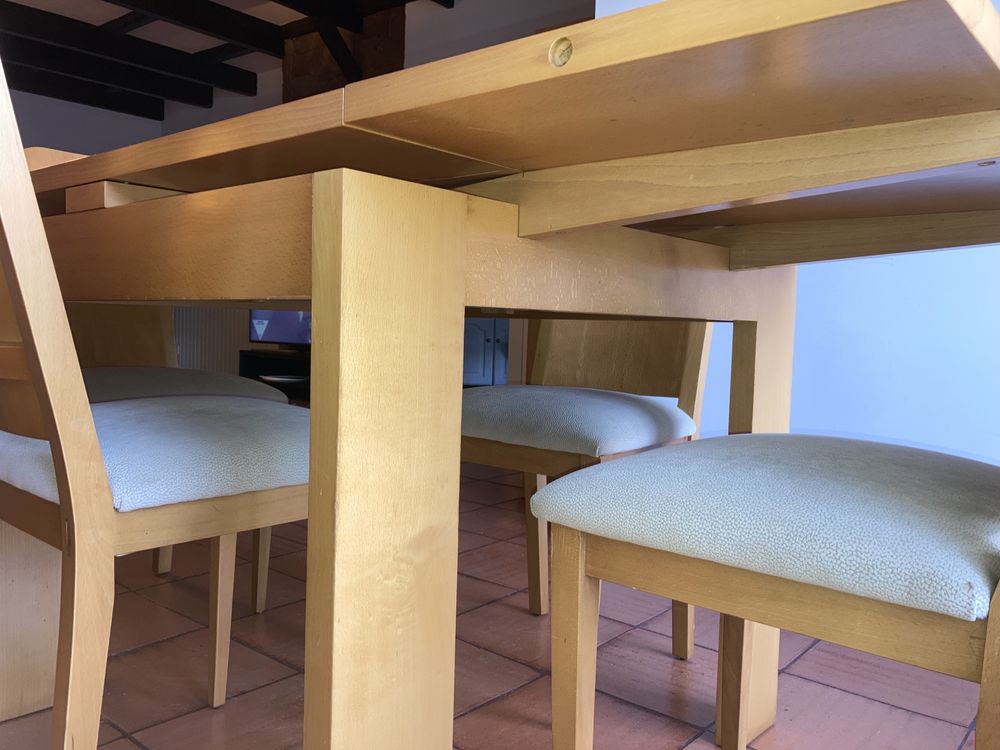 MESA EXTENSÍVEL de madeira maciça Faia