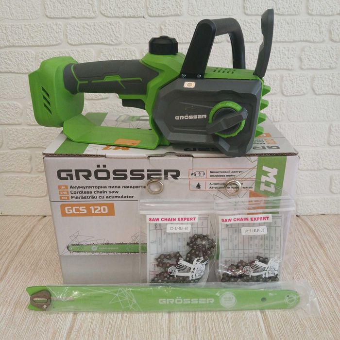 Акумуляторна ланцюгова пила grosser gcs120