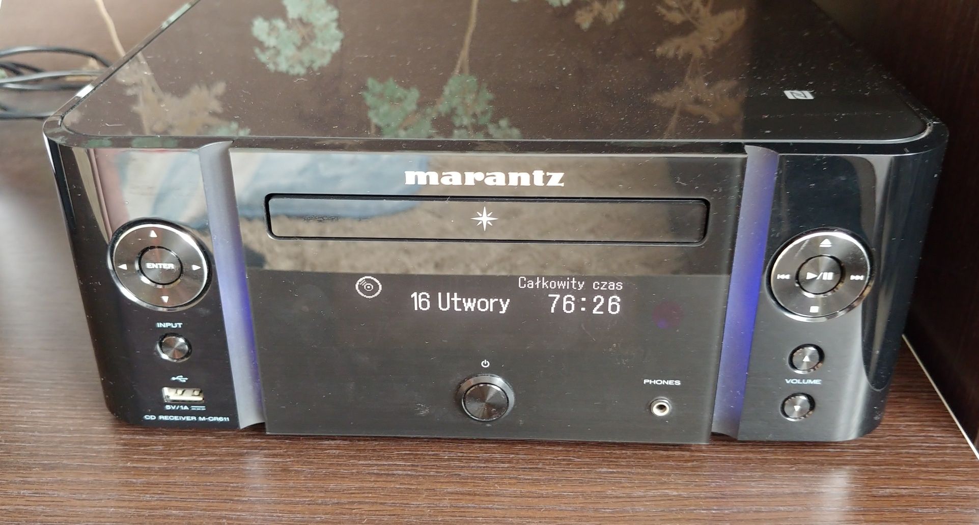 Amplituner, odtwarzacz sieciowy Marantz M-CR611, CD, Spotify Bluetooth