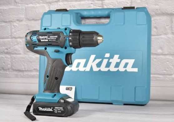 Шуруповерт Makita (24V, 5.0AH) с набором инструментов, 2 аккумулятора