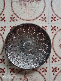 Talerzyk metalowy, ażurowy, styl marokański, nowy