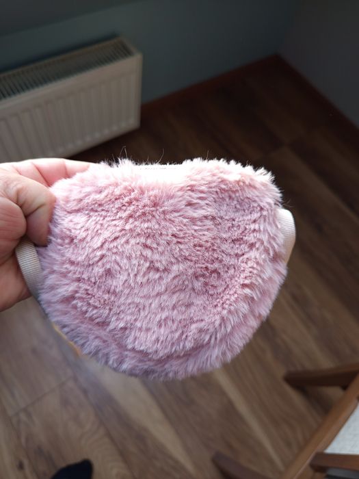 Torebka futrzana serce dziewczęca nowe bez metki