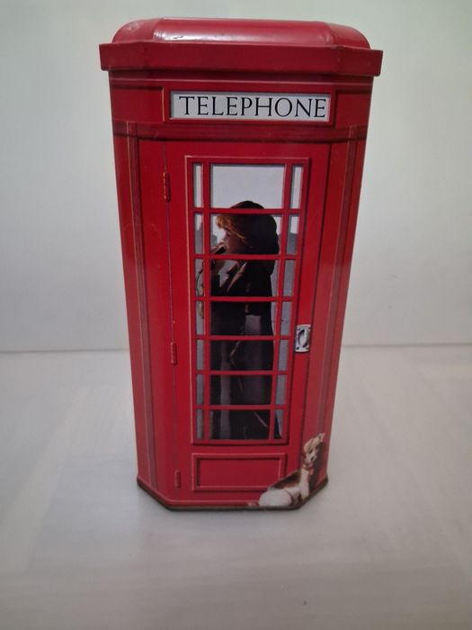 Antiga Lata em Metal Cabine Telefónica