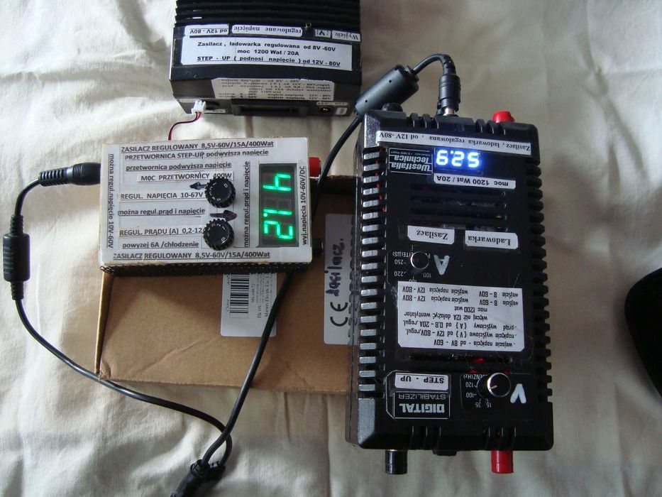 zasilacz ładowarka akumulator Li-Lion 0-90V regul. napię 0-20A regul A