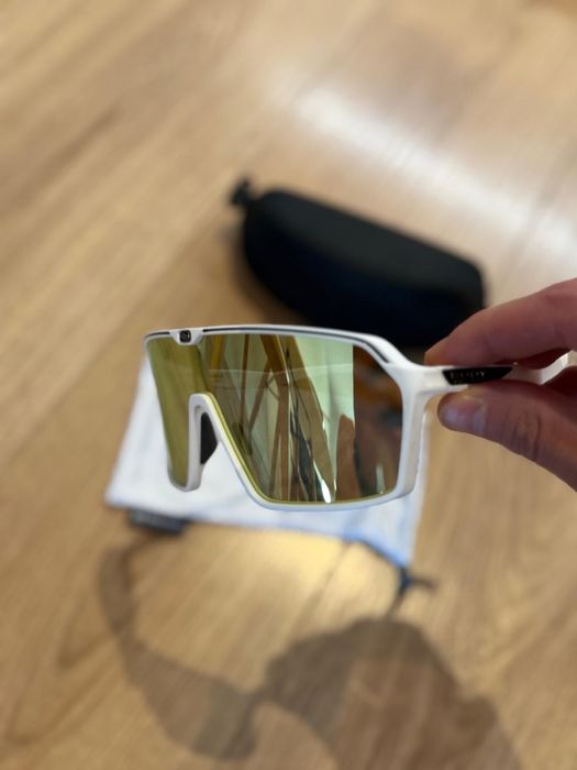 Rudy Project Spinshield okulary kolarskie/sportowe white/gold  uzywane