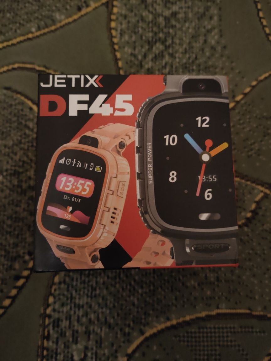 Детские часы JETIX DF45 розовые с GPS.