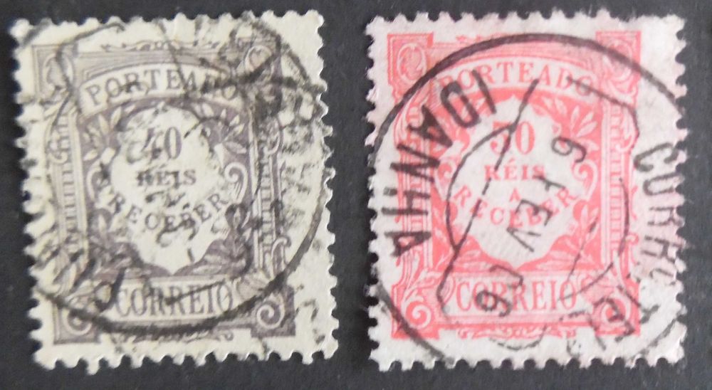 Selos Portugal 1904- Porteado valor em reis usados