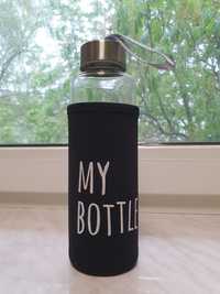Стеклянная бутылка в чехле My bottle