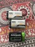 Pilhas 9 volts recarregáveis