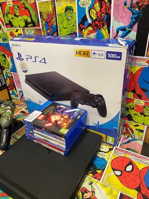 Sony Ps4 slim 1tb Gry dla dziecix6 Lego Crash Spyro Ratchet+1xPad Gw12