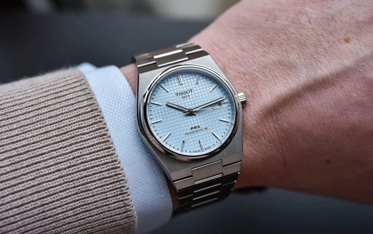 Часы Tissot PRX Powermatic 80 Ice Blue