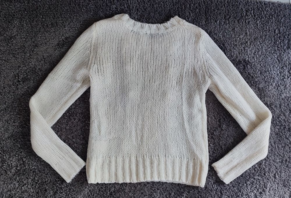 Biały sweter H&M