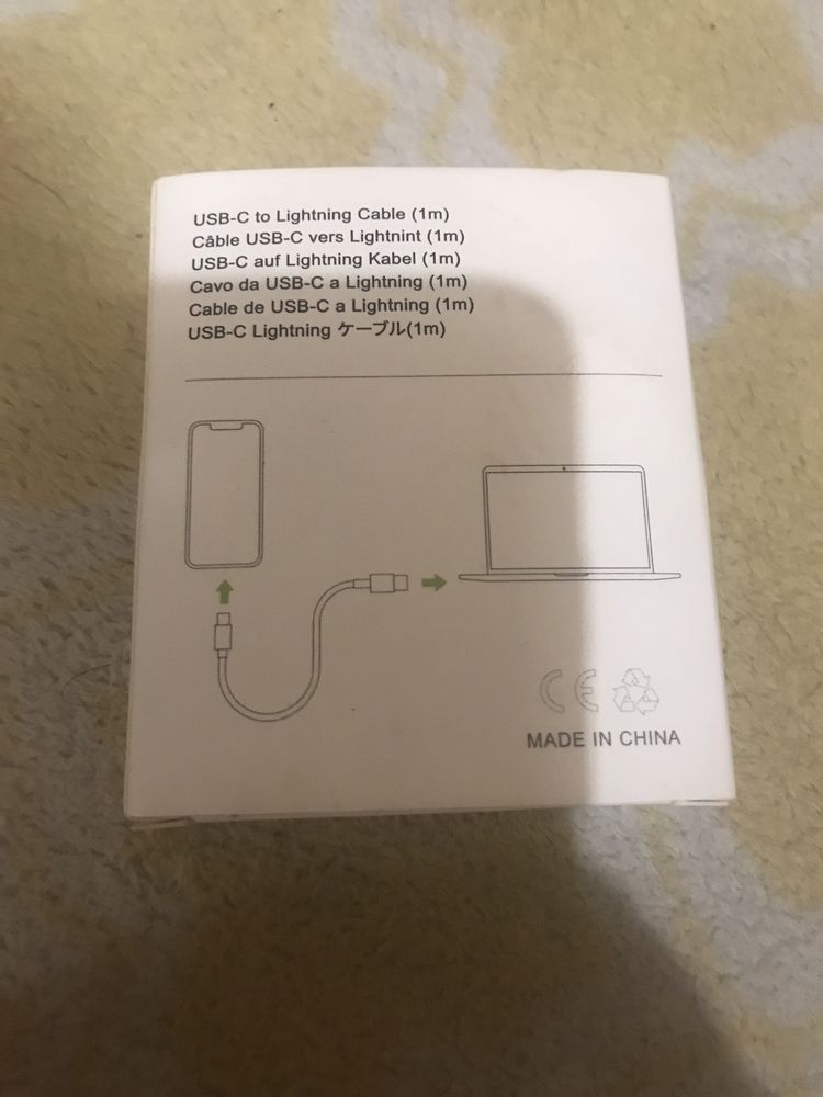 Kabel ladowarka USB-C Lightning 1m