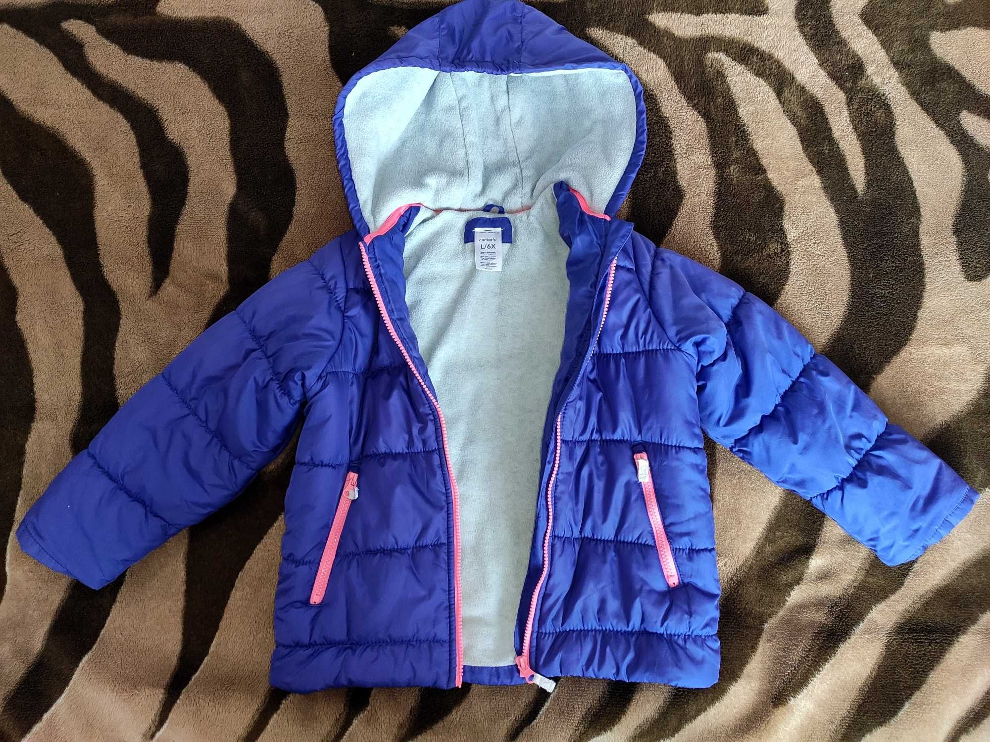 Детская зимняя куртка девичья,бренд Cartеrs  разм. L/6X (рост 122-128)