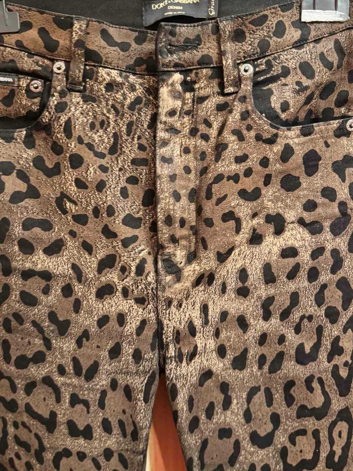 Джинси леопардові Dolce&Gabbana
