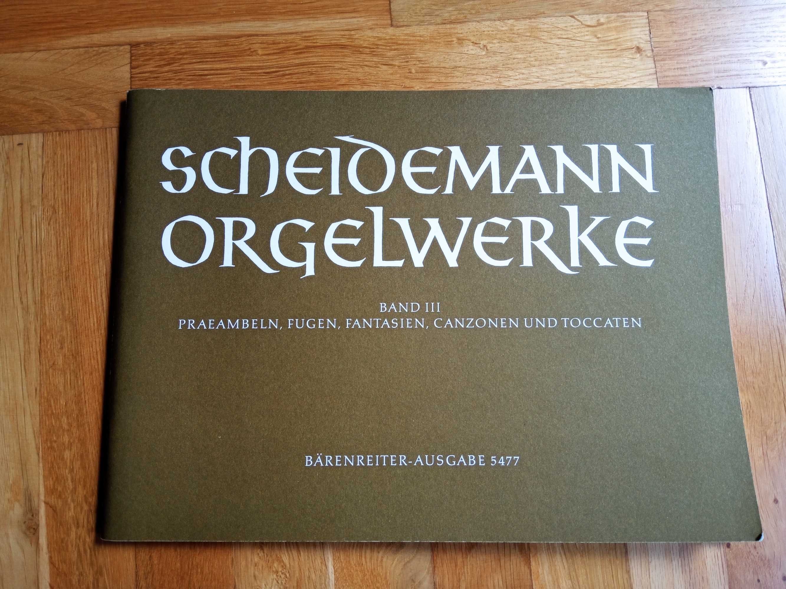 Scheidemann Heinrich, Orgelwerke (tom I, II i III), wyd. Baerenreiter