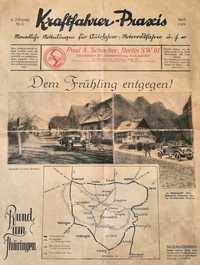 Kraftfahrer-Praxis Apr. 1929 gazeta motoryzacyjna stara reklama Niemcy