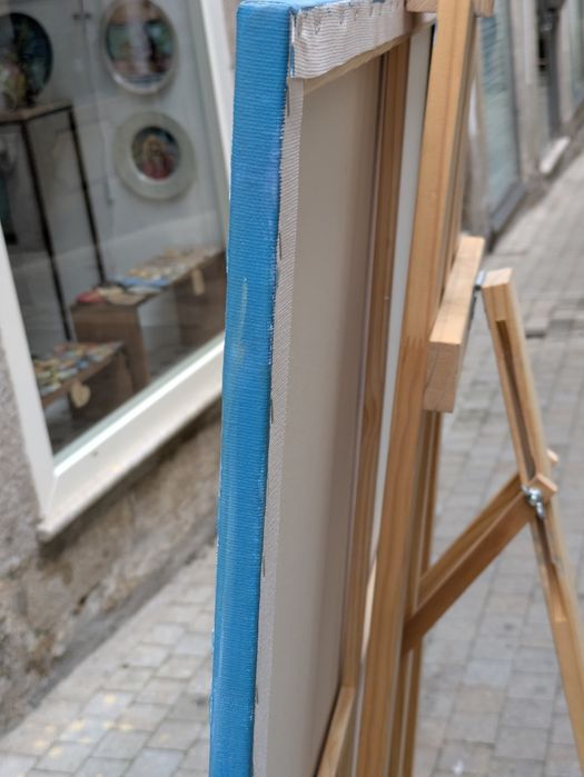 Quadro pintado á óleo sobre tela,100 x81 cm