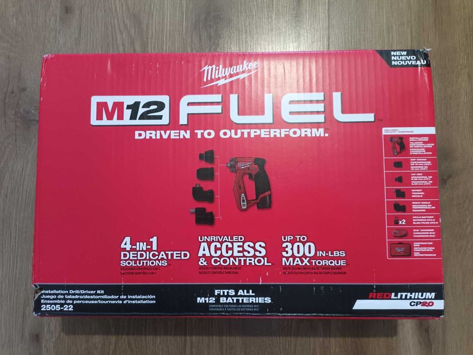 Milwaukee 2505-20 m12 Fuel Installation Drill Driver Kit