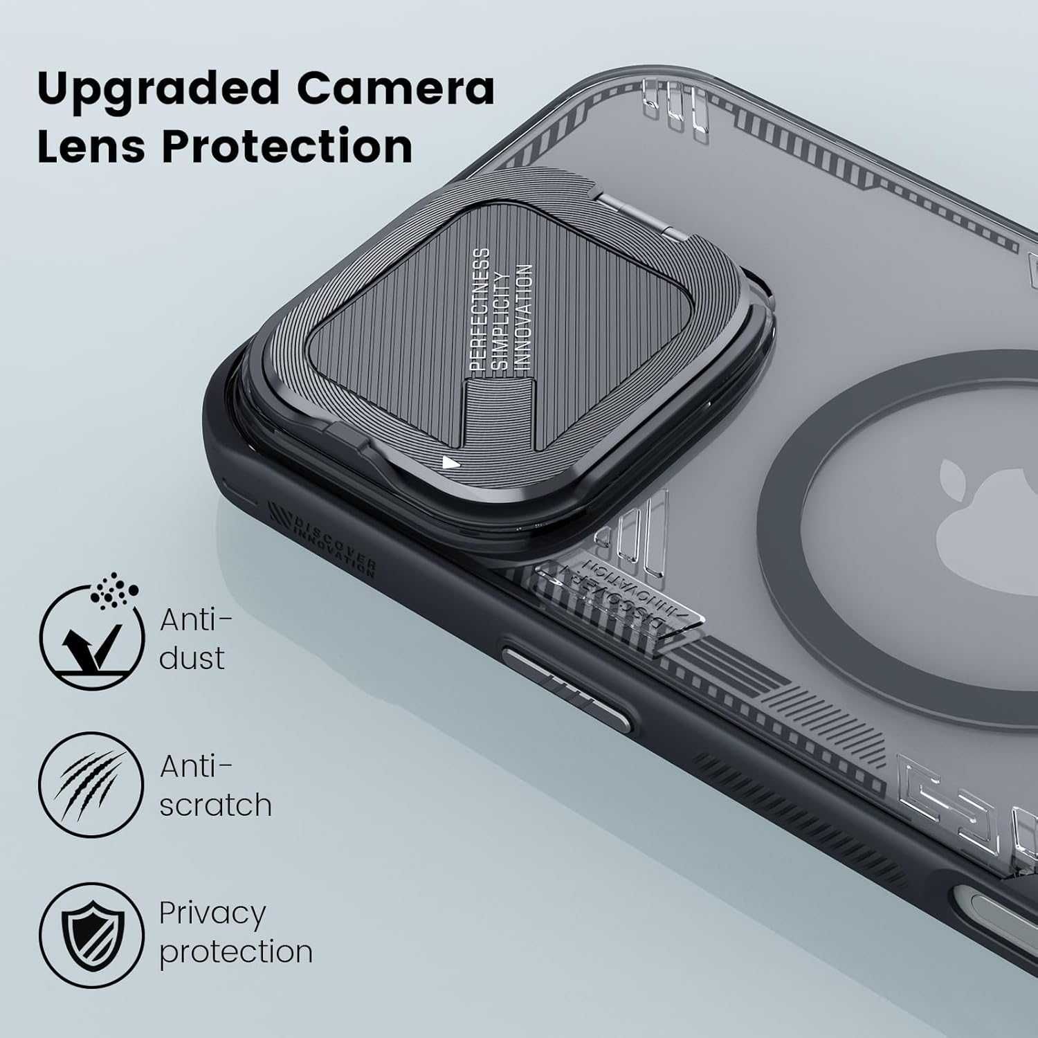 Nillkin etui do iPhone 16 Pro Max pancerne MagSafe osłona obiektywu