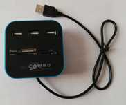 *PORTES GRATUITOS* Leitor de cartões MicroSD/SD + HUB USB *NOVO*