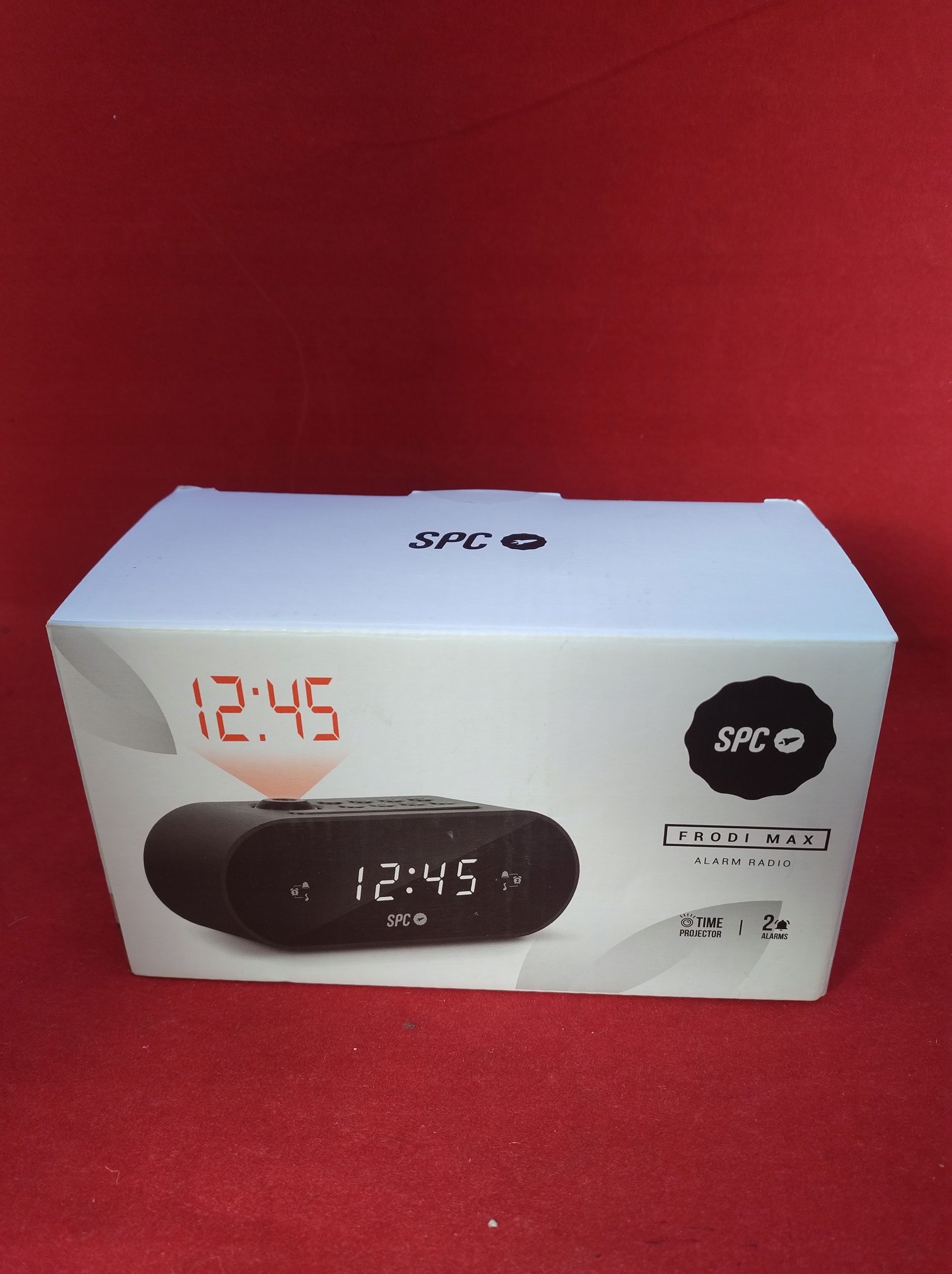 radio spc czarny frodi max 0.9" 10 miejsc pamięci alarm projektor