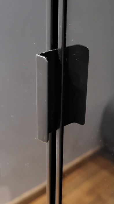 Sprzedam 3 czarne, szklane drzwi 50x230x2 cm do szafy IKEA system PAX
