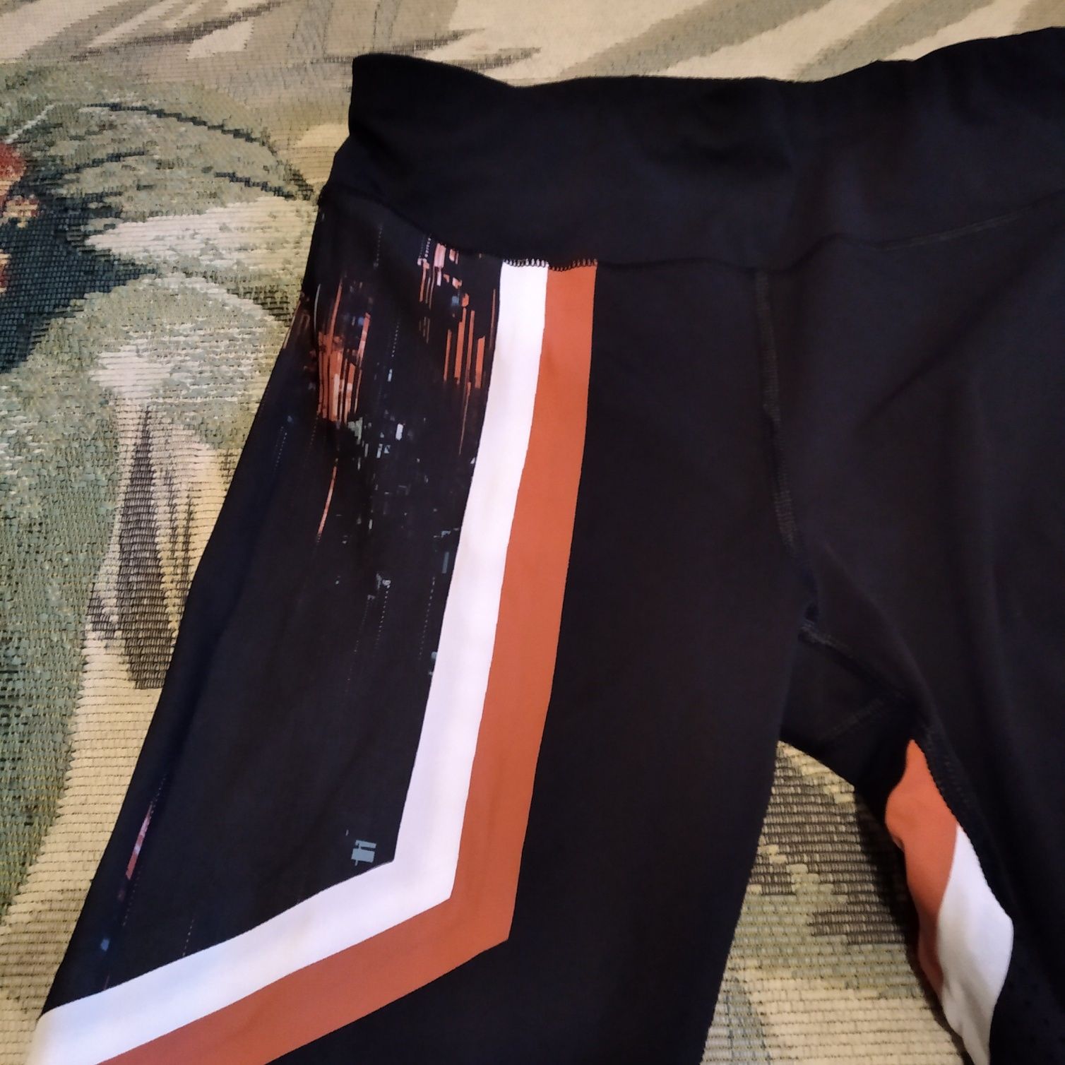 Legginsy damskie 3/4 rozmiar XL treningowe