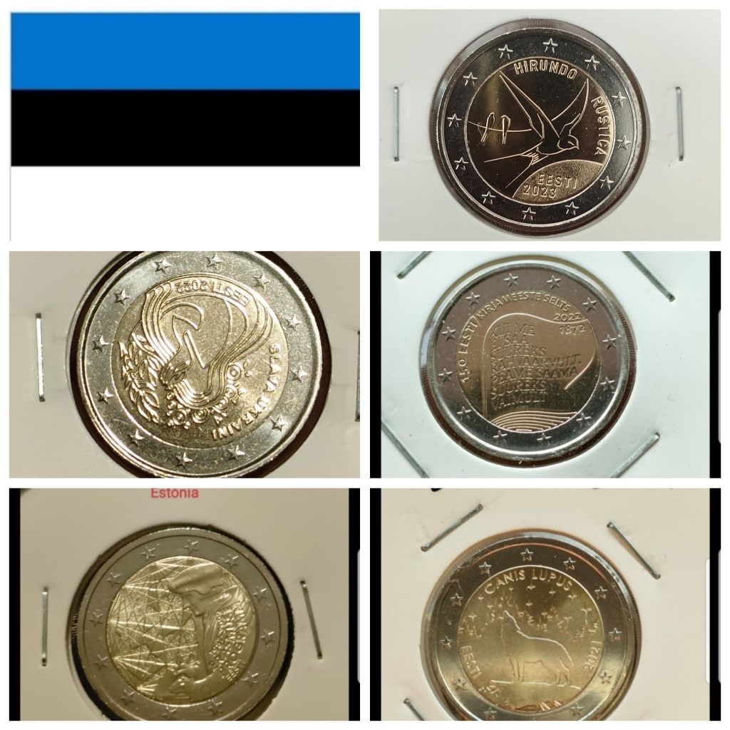 Moedas de 2€ em unc