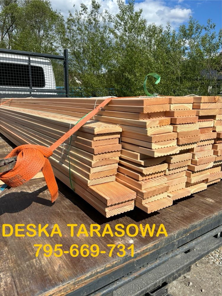 Deska Tarasowa Modrzew 28/145mm Najtaniej! Z dostawą