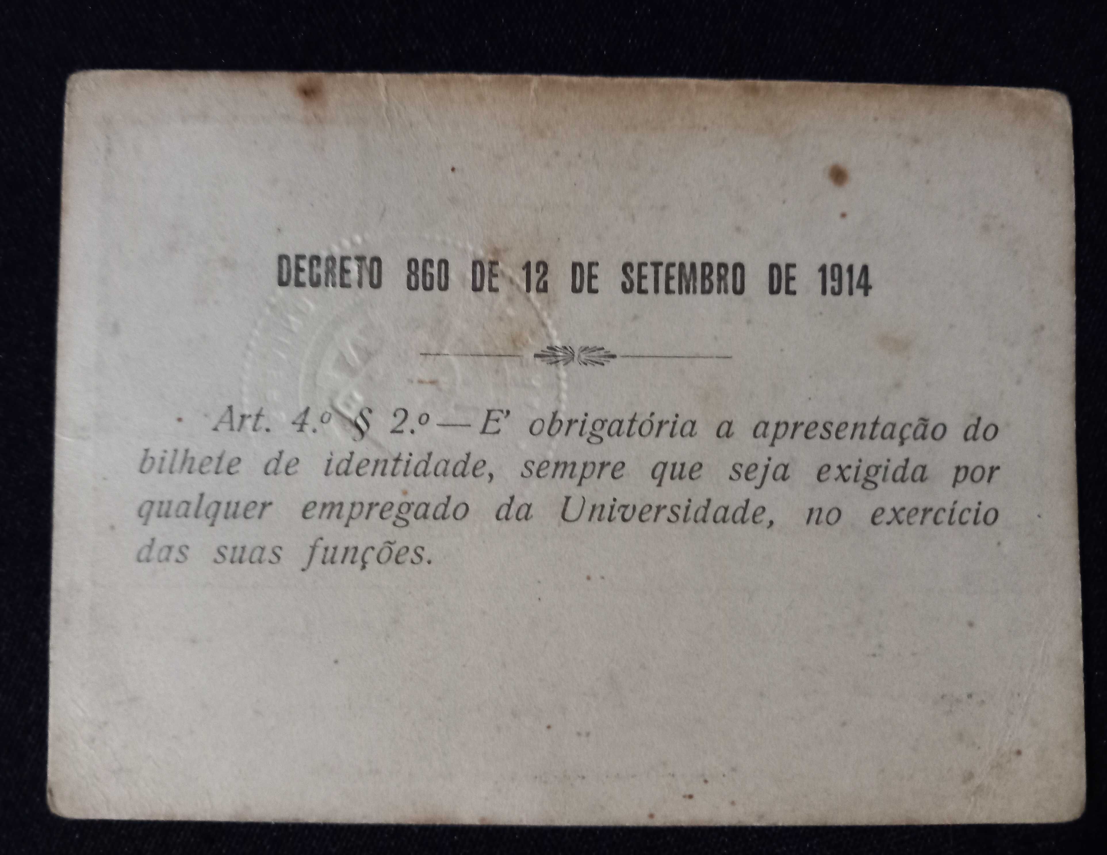 Universidade de Lisboa  - Cartões identificação da Faculdade de Letras