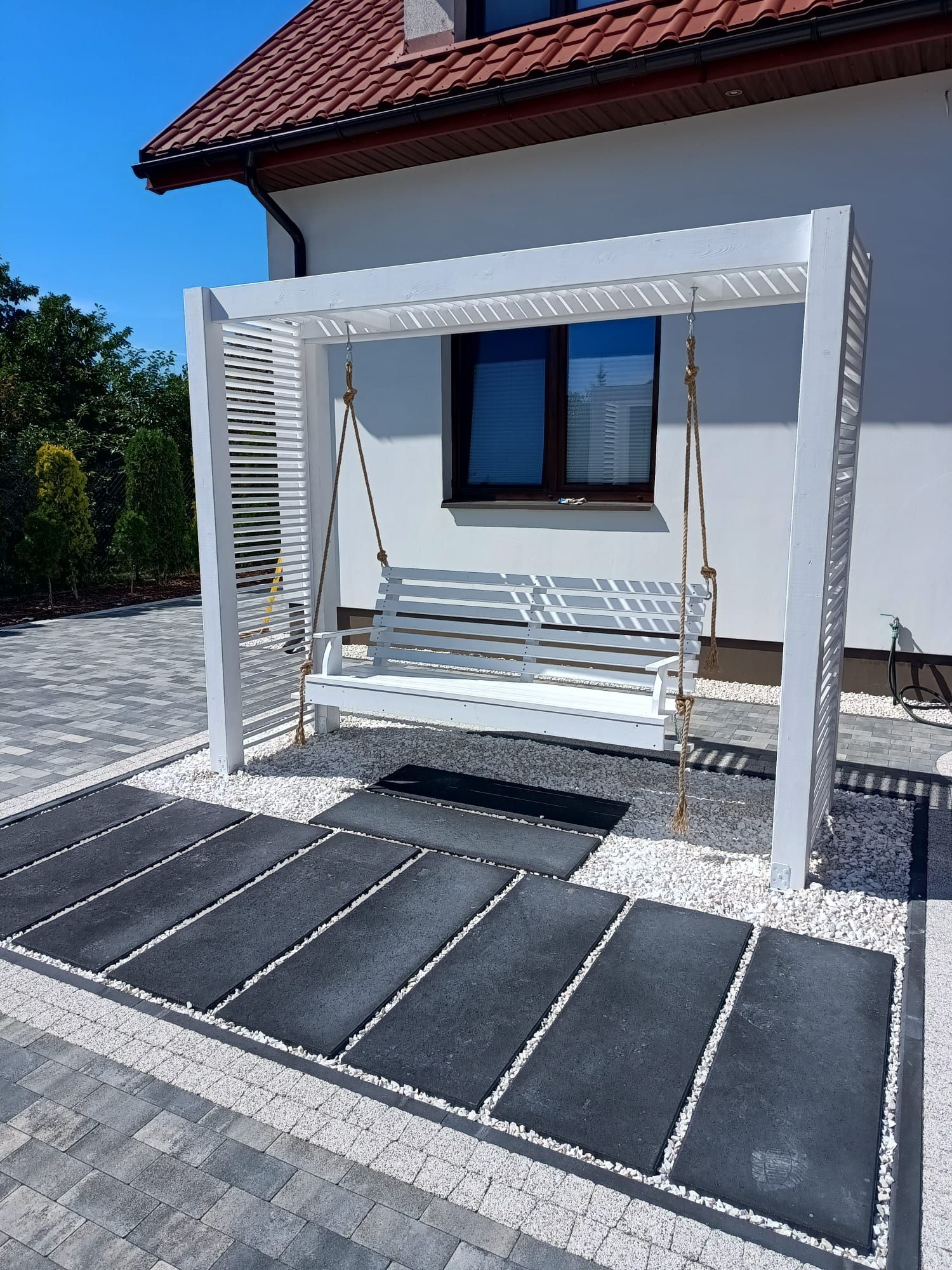 Pergola z huśtawką