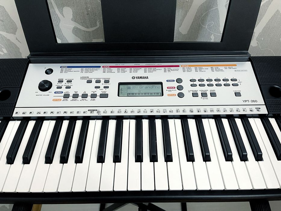 Синтезатор Yamaha YTP-260! Крута модель!клавіші.