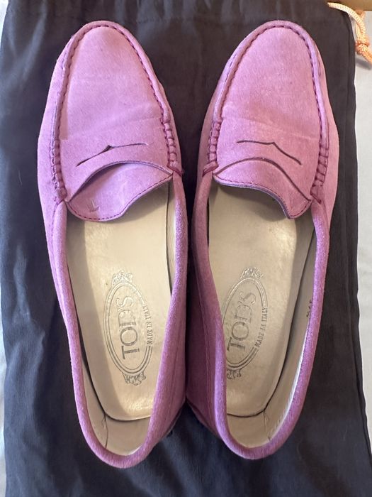 Rozowe mokasyny tod’s