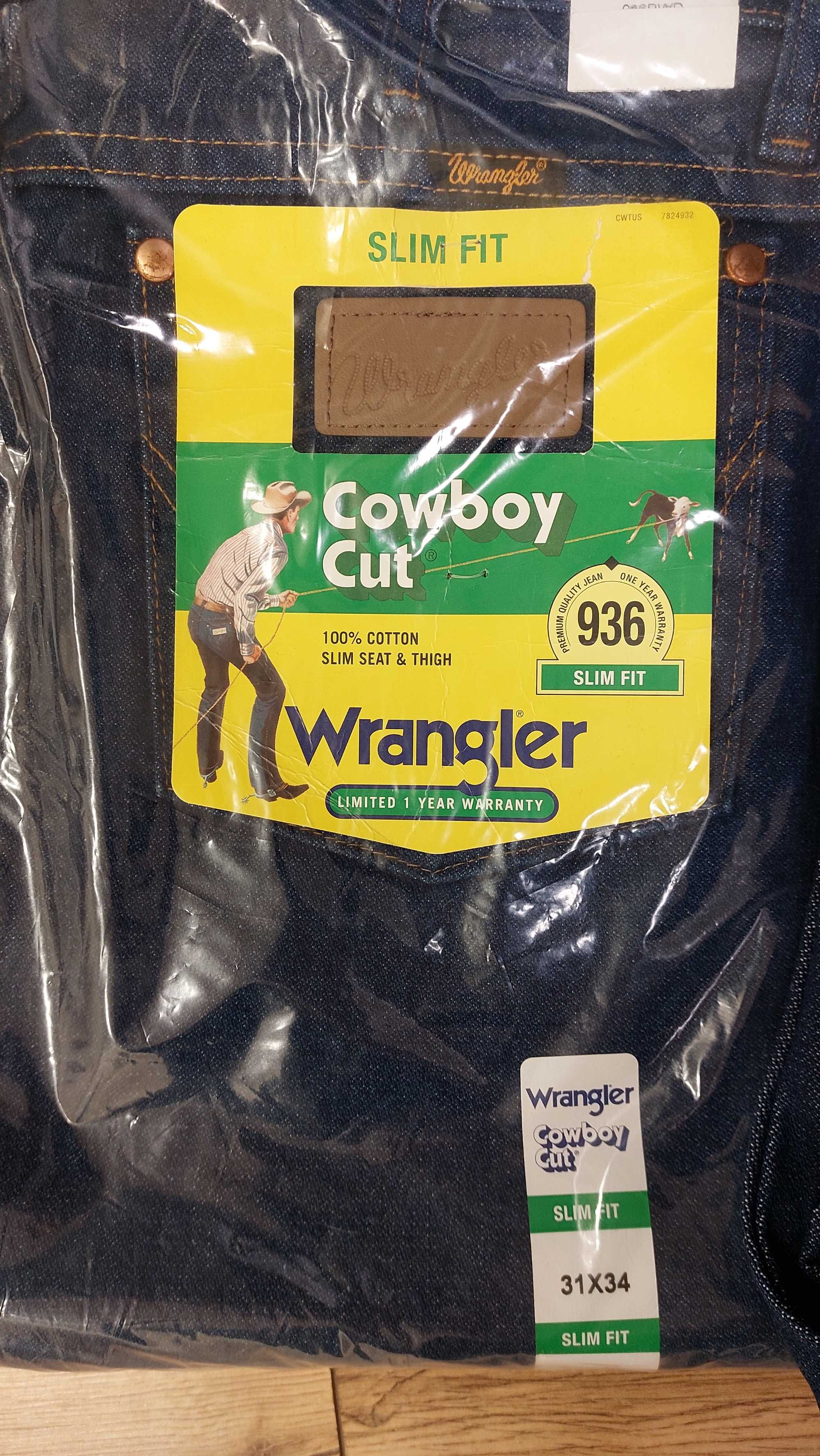 Джинси Wrangler 936 Cowboy Cut Slim Fit ОРИГІНАЛ! Made in Mexico