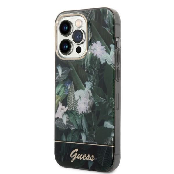 Guess Etui iPhone 14 Pro Max 6,7" Jungle Collection Zielone