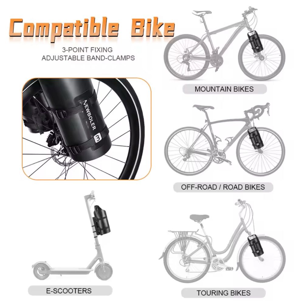 Racks e bolsas frontais de bicicleta Newboler