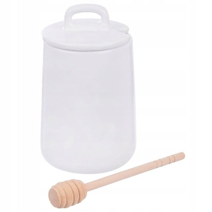 pojemnik do miodu+łyżeczka porcelana czeski orion